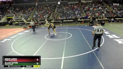 165 lbs Quarterfinal - Elijah Guyer, Indian Creek vs Jesus Lopez, Terre Haute South