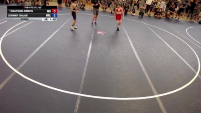 108 lbs Semis - Grayson Zirbes, Peak Wrestling Club vs Johnny Salas, MN Elite