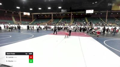 65 lbs Semifinal - Brody Lance, Stout Wrestling Academy vs DeShawn Doyle, Steel City