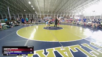 165 lbs Round 3 (8 Team) - Justyce Simpson, Michigan vs Macullach Andrews, Florida