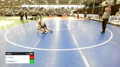 120 lbs Consi Of 64 #2 - Zachary Long, KS vs Kaydon Roberts, GA