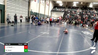 46 lbs Cons. Round 2 - Jaytyn Mudd, Beloit Wrestling Club vs Major Greer, Siouxland Wrestling Academy