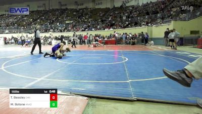 130 lbs Consi Of 32 #2 - Taige Beasley, Central Middle School vs Manny Botone, ANADARKO