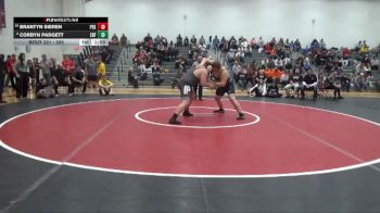 285 lbs Round 2 - Corbyn Padgett, Eddyville-Blakesburg-Fremont vs Brantyn Sieren, Pekin