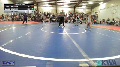 58 lbs Rr Rnd 5 - Louis Littleton, Collinsville Cardinal Youth Wrestling vs Izayah Brasher, Buck Pride Wrestling