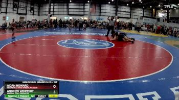 215 lbs Cons. Round 3 - Aidan Howard, Kellam Mat Rats Wrestling Club vs Andrew Weippert, Virginia Team Predator