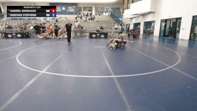190 lbs Cons. Semis - Gabriel Barragan, ROUGH HOUSE WRESTLING vs Shepard Stephens, Sanderson Wrestling Academy