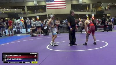 113 lbs Semifinal - Zaiyahn Ornelas, NE vs Blayke Dickmeyer, MO