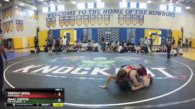 126 lbs Placement (16 Team) - Timothy Boda, Alpha Dogs vs Isaac Santos, The Outsiders