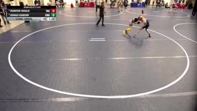 14U - 100 lbs Cons. Semis - Hunter Houle, Pinnacle Wrestling Club vs Jonah Karow, Zumbrota-Mazeppa