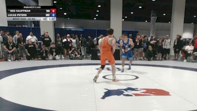63 kg Champ. Rd Of 16 - Ned Kauffman, Tiger Wrestling Club vs Lucas Peters, Indiana RTC
