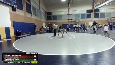 100lbs Cons. Round 4 - Yaretzi Nevaeh, Century (Girls) vs Angel Cartagena, Central Kitsap (Girls)