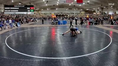 138 lbs Semis & 1st Wb (8 Team) - Kellen Sanders, Cleveland High School vs Derek Winseman, Dobyns Bennett High School