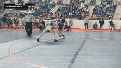 100_B lbs Round Of 32 - Colton Louderback, Neshaminy vs Isaac Wrye, Philipsburg-Osceola