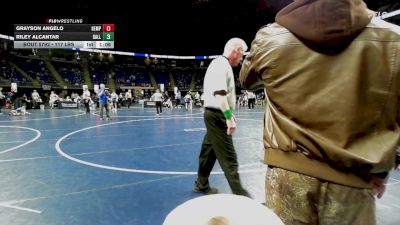 117 lbs Semifinal - Grayson Angelo, Hempfield vs Riley Alcantar, Dallas