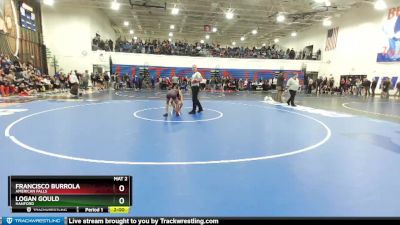 106 lbs Champ. Round 1 - Logan Gould, Hanford vs Francisco Burrola, American Falls