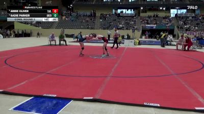 126 lbs Cons. Round 3 - Abbie Oliver, Taylor County vs Sadie Parker, Great Crossing