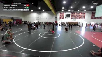63-67 lbs Cons. Semi - Jacob Aguilar, TOTAL KAOS vs Dempsey Freeman, Fight House Wrestling