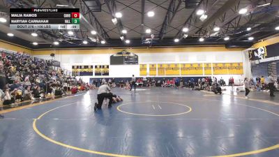106 lbs 3rd Place - Malia Ramos, Canon-McMillan vs Naryiah Carnahan, Valley HS