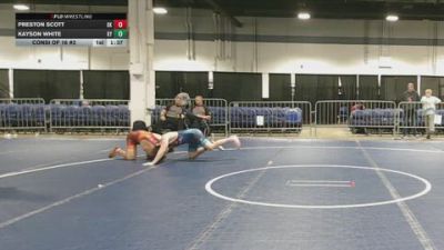 165 lbs Consi Of 16 #2 - Preston Scott, OK vs Kayson White, KY