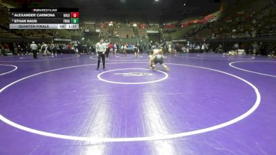 287 lbs Quarterfinal - Alexander Carmona, Golden West vs Ethan Naus, Frontier
