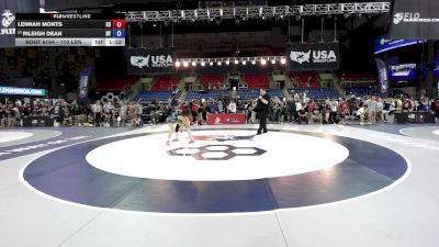 110 lbs Cons. Rd Of 32 - Lennah Monts, KS vs Rileigh Dean, NY