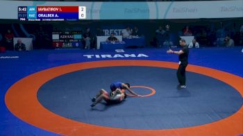 57 kg Final 3-5 - Iunus Iavbatirov, Individual Neutral Athletes vs Allan Oralbek, Kazakhstan