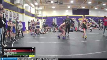 105 lbs Round 2 (6 Team) - Carter Evans, Team Bear vs Madelyn Ross, West Wateree