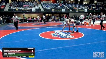 4A-157 lbs Semifinal - Xander Argentinis, Benedictine Military School vs Zeb Dawkins, Walnut Grove