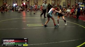 86 lbs Round 5 (6 Team) - Jasmine Weiner, MGW- Citrus Fruit vs Madison Carder, MGW- Swirly Pop