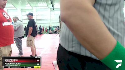 132 lbs Round 5 (8 Team) - Aaron Wilburn, Carolina Brawlers vs Caelyb Sides, Tar River WC