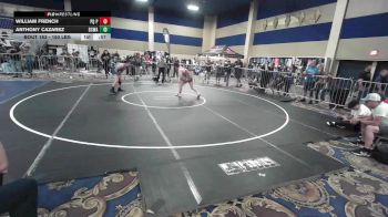 150 lbs Consi Of 16 #2 - William French, PQ Pinners vs Anthony Cazarez, Dcwa
