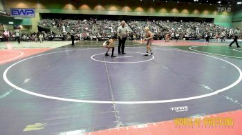 90 lbs Round Of 16 - Oren Breeding, Crater Mat Club vs Jayden Ahumada, Coalinga Roughnecks