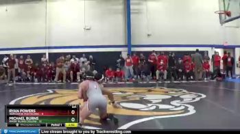 165 lbs Quarters & Wb (16 Team) - Ryan Powers, Worcester Polytechnic vs Michael Burns, Rhode Island College