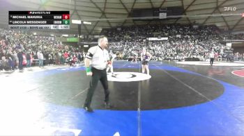 Boys 4A 157 lbs Champ. Round 1 - Lincoln Messenger, Emerald Ridge vs Michael Mahuika, Wenatchee