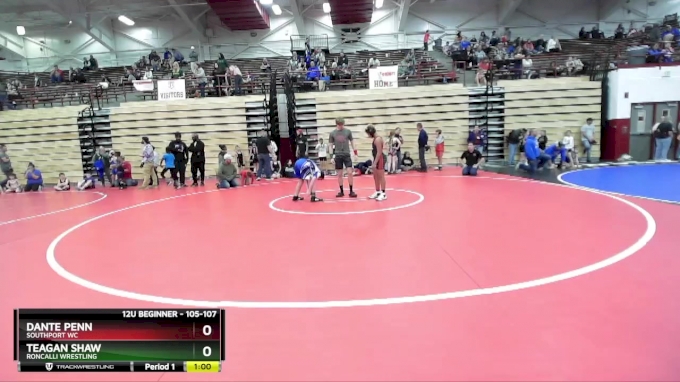 105-107 lbs Round 2 - Dante Penn, Southport WC vs Teagan Shaw, Roncalli ...