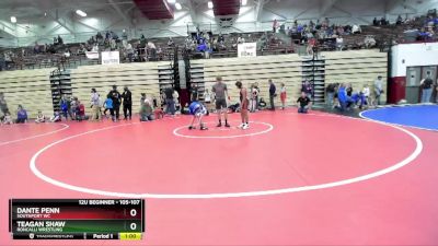 105-107 lbs Round 2 - Dante Penn, Southport WC vs Teagan Shaw, Roncalli Wrestling