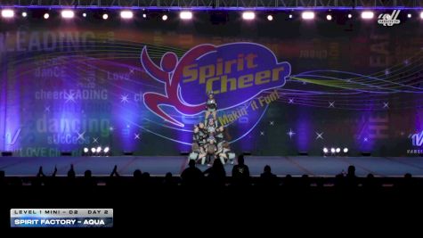 Spirit Factory - Aqua [2026 L1 Mini - D2 Day 2] 2026 Spirit Cheer Grand Nationals