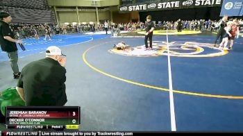 45 lbs Cons. Round 4 - Jeremiah Baranov, Orting Jr. Cardinals Wrestling vs Decker O`Connor, Outlaw Wrestling Club
