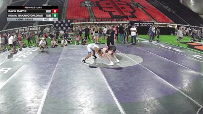 140 lbs Cons. Semis - Koai'a SakamotoFlores, Hawaii vs Gavin Mattix, Montana