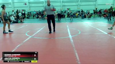 120 lbs Round 4 (10 Team) - Ashton Espiritu, Neighborhood WC vs Gionno Gardner, Wrestling Mill