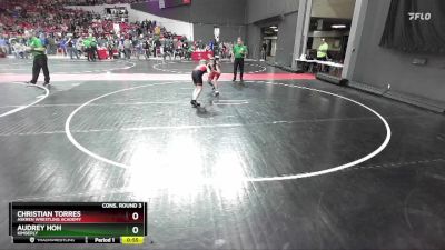 105 lbs Cons. Round 3 - Audrey Hoh, Kimberly vs Christian Torres, Askren Wrestling Academy