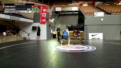 Open Men - 92 lbs Cons. Round 3 - Sean Ramos, Mad Cow Wrestling Club vs Chris Wells