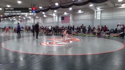 131 lbs Quarterfinal - Caitlin Van Praag, Southeastern CC vs Kira Cole, Otterbein