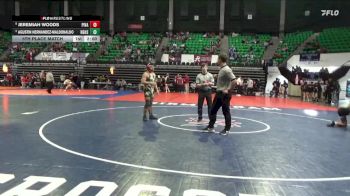 6A 165 lbs 5th Place Match - Jeremiah Woods, Pinson Valley vs Agustin Hernandez-maldonaldo, Hazel Green HS