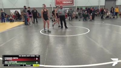 132 lbs Cons. Round 2 - Conner Orth, 84 Athletes vs Ian Mathuse, Powhatan Youth Wrestling Club