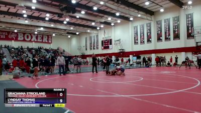 124-131 lbs Round 3 - Clarissa Cabrera, Simpson University (CA) vs Shakira Ortiz-strauss, Southwestern Oregon CC