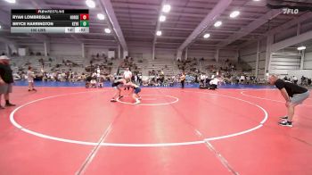 100 lbs Rr Rnd 1 - Ryan Lombreglia, Iron Horse vs Bryce Harrington, Keystone Krush
