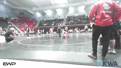 80 lbs Semifinal - Bennett Dawson, Raw Wrestling Club vs Cooper Ross, Tonkawa Takedown Club