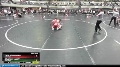 160 lbs Cons. Round 2 - Tate Sonnentag, Wisconsin vs Braedyn Nally, Wisconsin